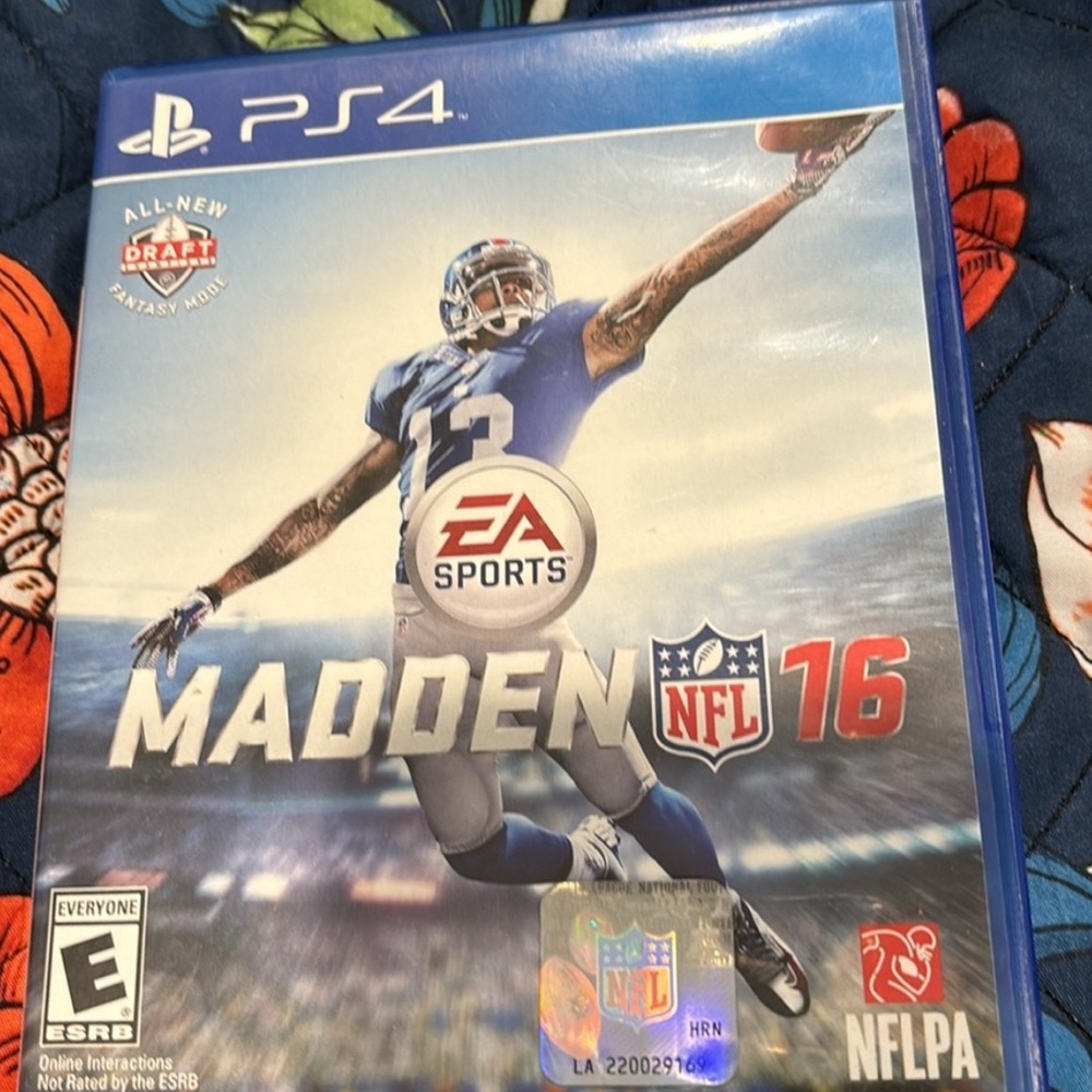 Sony PS4 Madden NFL 16 - Blue and Red Cover